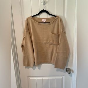 Pink Lily Boat neck sweater